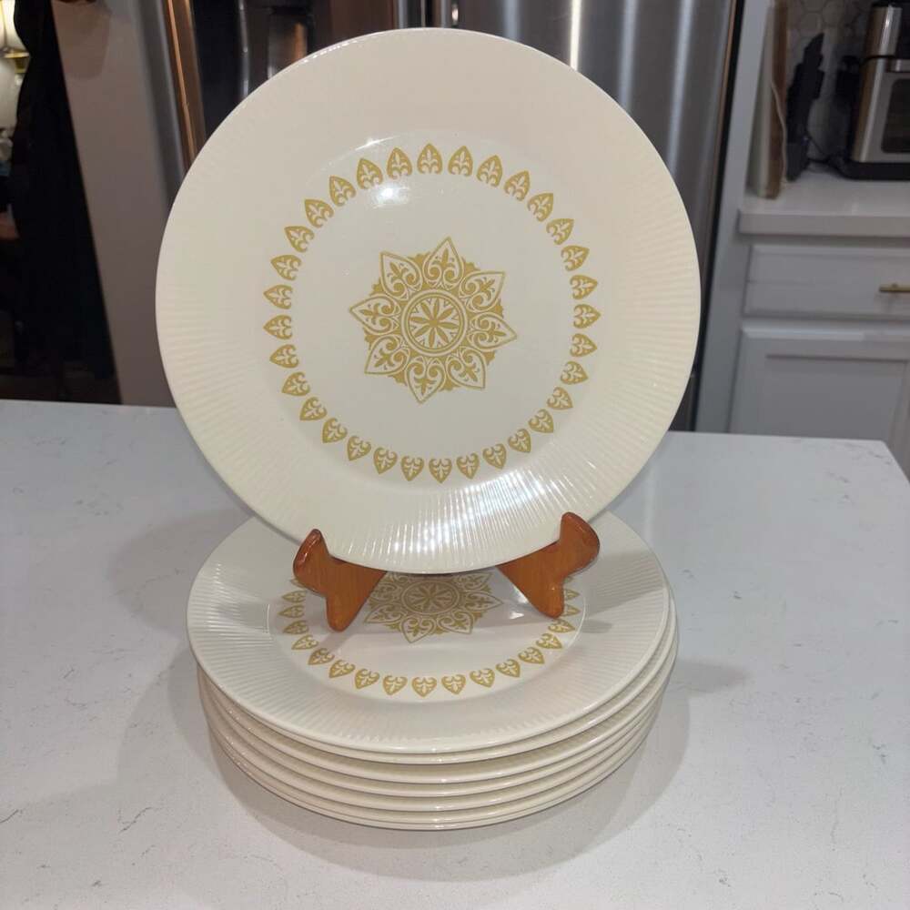 Set of 8 Vintage Mid-Century Sheffield Serenade Dinner Plates 10”